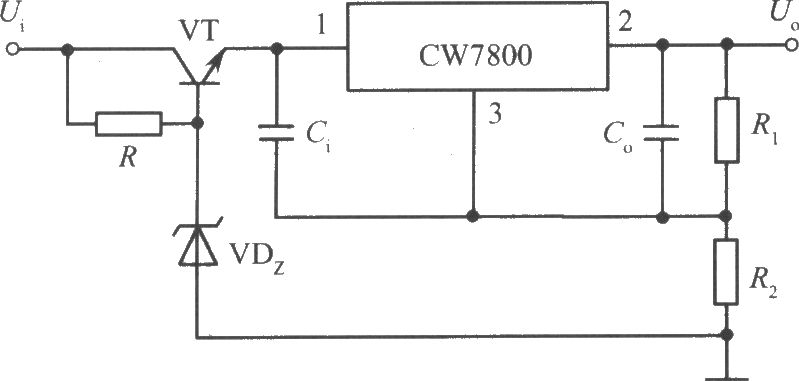 CW7800构成的高输入-高输出集成稳压电源电路之三