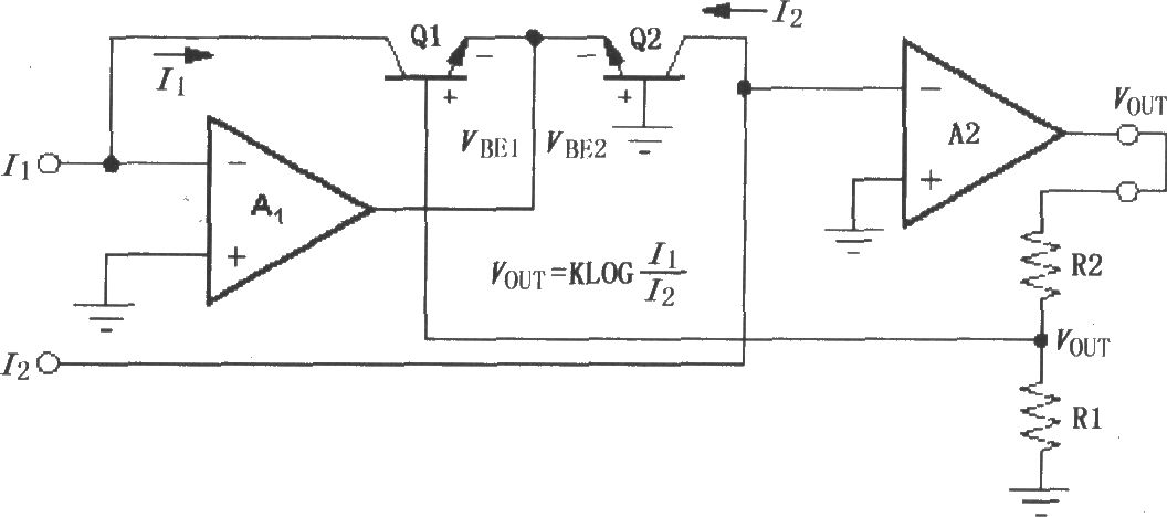 LOG100的简单模式对数放大电路