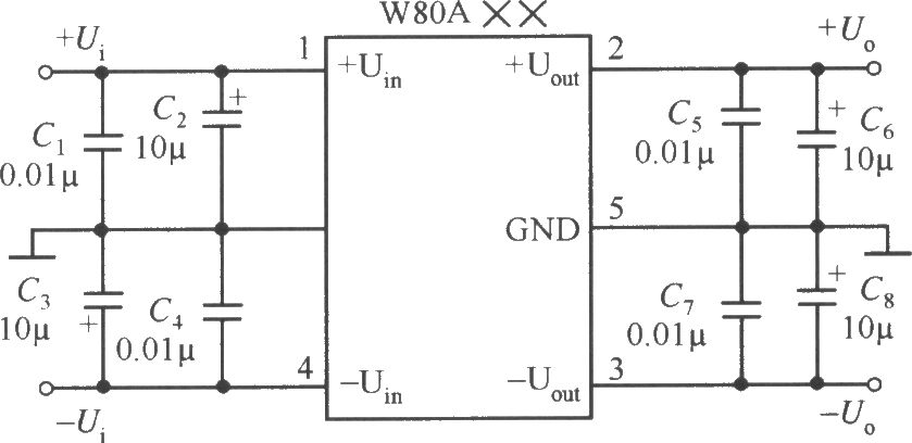 LW80A&#215;&#215;的典型应用电路