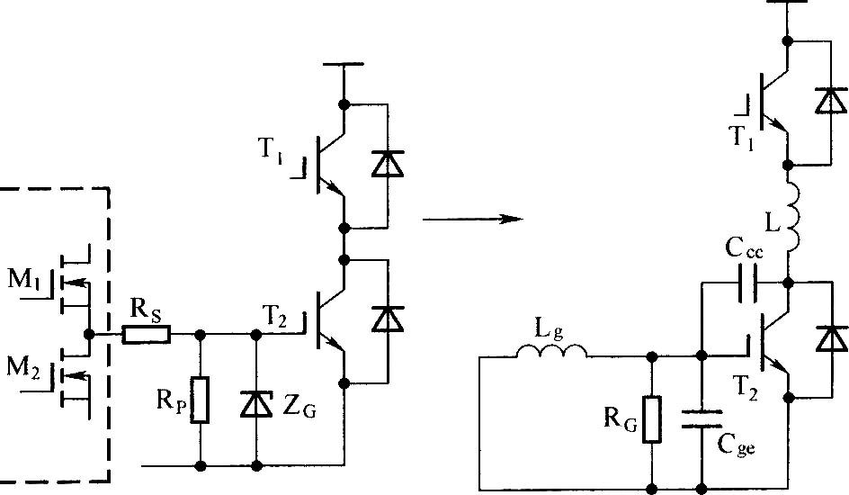 全桥逆变电路的基本结构图(IGBT作为功率开关管
