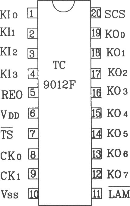 TC9012F构成的典型红外发射应用电路图